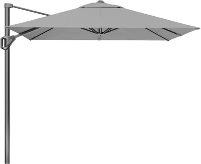 Platinum Sun & Shade zweefparasol voyager t1 250x250cm lichtgrijs - afbeelding 1