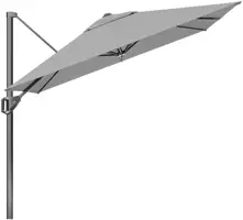 Platinum Sun & Shade zweefparasol voyager t1 250x250cm lichtgrijs - afbeelding 2