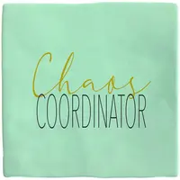 Plenty Gifts tegeltje keramiek chaos coordinator 10x10cm groen - afbeelding 1