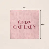 Plenty Gifts tegeltje keramiek crazy cat lady 10x10cm roze - afbeelding 2