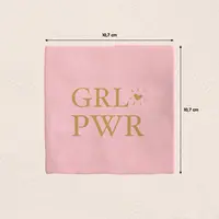 Plenty Gifts tegeltje keramiek girlpower 10x10cm roze - afbeelding 2