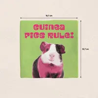 Plenty Gifts tegeltje keramiek guinea pigs rule 10x10cm groen - afbeelding 2