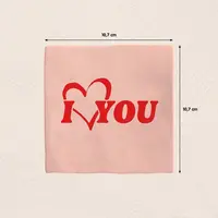 Plenty Gifts tegeltje keramiek i love you 10x10cm roze - afbeelding 2