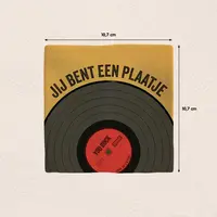 Plenty Gifts tegeltje keramiek jij bent een plaatje 10x10cm geel - afbeelding 2