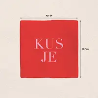 Plenty Gifts tegeltje keramiek kusje 10x10cm roze - afbeelding 2