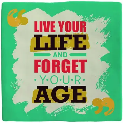 Plenty Gifts tegeltje keramiek live your life 10x10cm groen - afbeelding 1