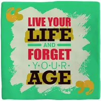 Plenty Gifts tegeltje keramiek live your life 10x10cm groen - afbeelding 1