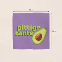 Plenty Gifts tegeltje keramiek pittige tante 10x10cm paars - afbeelding 2