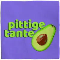 Plenty Gifts tegeltje keramiek pittige tante 10x10cm paars - afbeelding 1