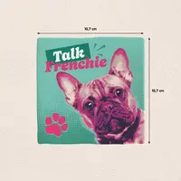 Plenty Gifts tegeltje keramiek talk frenchie 10x10cm groen - afbeelding 2