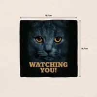 Plenty Gifts tegeltje keramiek watching you 10x10cm zwart - afbeelding 2