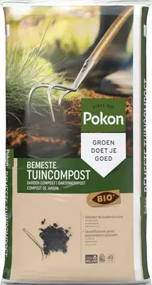Pokon Bio Bemeste Tuincompost 40L - afbeelding 1