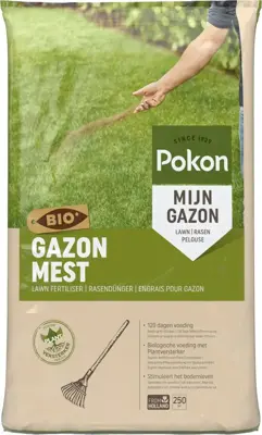 Pokon Bio Gazonmest 16,8kg voor 250m²  - afbeelding 1