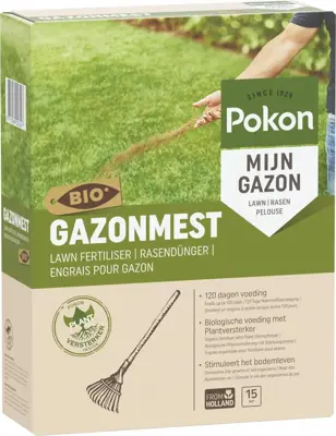 Pokon Bio Gazonmest 1kg voor 15m²  - afbeelding 2