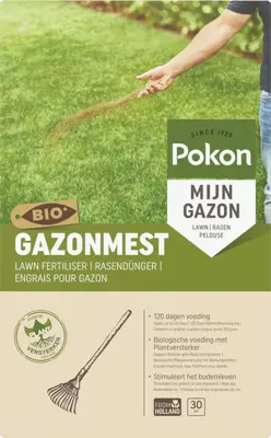 Pokon Bio Gazonmest 2kg voor 30m²  - afbeelding 1