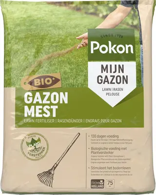 Pokon Bio Gazonmest 5kg voor 75m²  - afbeelding 1