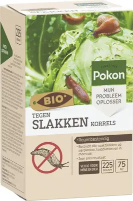 Pokon Bio Tegen Slakken Korrels 225gr - afbeelding 1