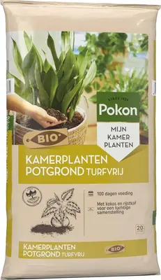 Pokon Bio Turfvrije Kamerplanten Potgrond 20L - afbeelding 2