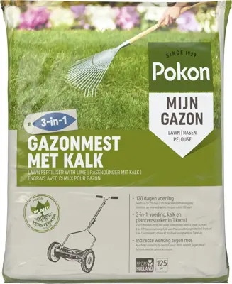 Pokon Gazonmest met Kalk 8,4kg voor 125m² - afbeelding 1