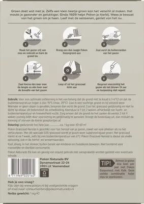 Pokon Graszaad Herstel SOS 1kg - afbeelding 3