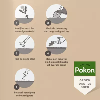 Pokon Houtsnippers Cacaobruin 45L - afbeelding 5