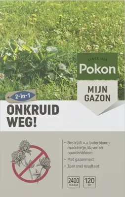 Pokon Onkruid Weg! 2,4kg voor 120m² - afbeelding 1