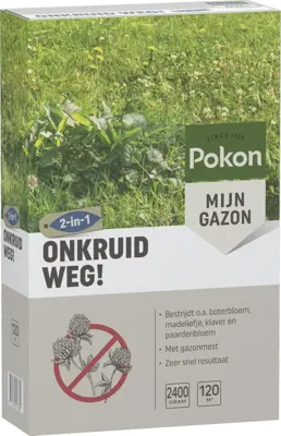 Pokon Onkruid Weg! 2,4kg voor 120m² - afbeelding 2