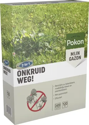 Pokon Onkruid Weg! 2,4kg voor 120m² - afbeelding 4