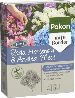 Pokon Rhododendron, Hortensia & Azalea Mest 1kg - afbeelding 1