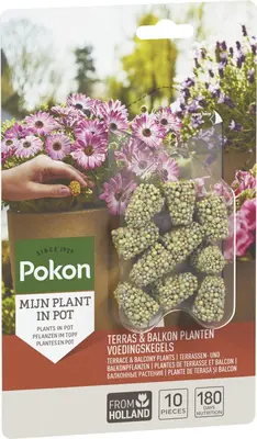 Pokon Terras & Balkon Planten Voedingskegels 10 stuks - afbeelding 2