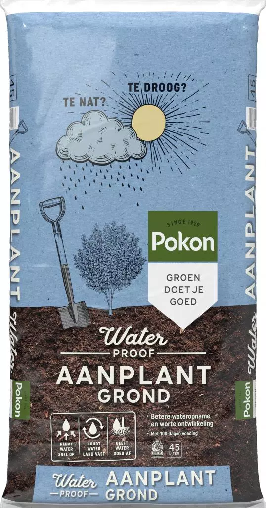 Pokon Waterproof Aanplantgrond 45L kopen? - tuincentrum Osdorp :)