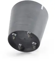 Pot amsterdam+wiel grijs d60cm - afbeelding 2