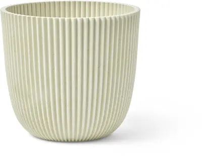 Pot bol groove d28h27cm beige