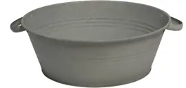 Pot con laag oud zink d23h11cm - afbeelding 1