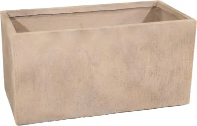 Pot rechthoek texas l60b30h30 zand - afbeelding 1
