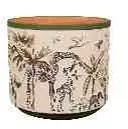 Pot Safari Wildlife Ø13x12 cm