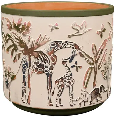 Pot Safari Wildlife Ø16x16 cm - afbeelding 1