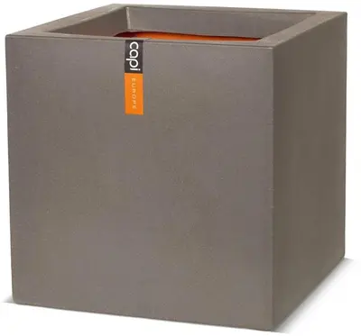 Pot Vierkant Smooth Capi 40x40x40 Taupe