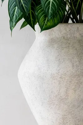 Pottery Pots hoge bloempot Fleuri l, travertine beige - afbeelding 2