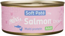 Prins kattenvoeding Wet food Salmon&Chicken Soft Paté 70g kopen?