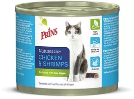 Prins NatureCare Cat Volledige natvoeding kat Chicken&Shrimps 200 gram kopen?