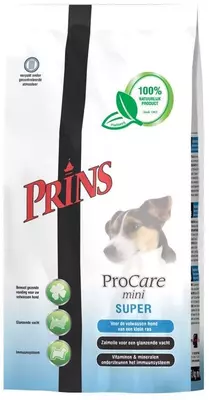 Prins ProCare Mini Volledige geperste brokvoeding hond Mini Super Active 3Kg