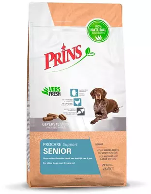 Prins ProCare Volledige geperste brokvoeding hond Senior Support 3Kg