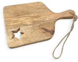 Snijplank ster bruin 29,5 cm