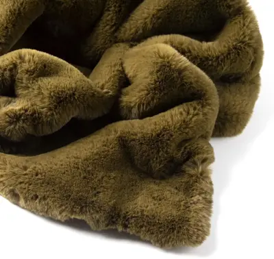 Dutch Decor plaid zinzi 140x180cm military olive - afbeelding 2