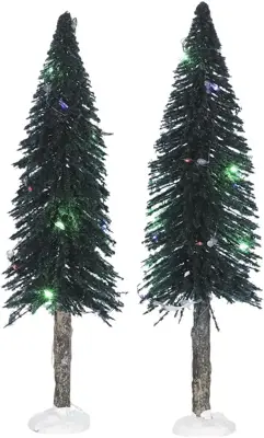 Luville General Bristle tree on log with multicolour light - afbeelding 1