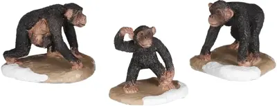 Luville General Chimpanzee family 3 stuks - afbeelding 1