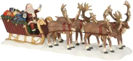 Luville Schneewald Santa reindeer sledge