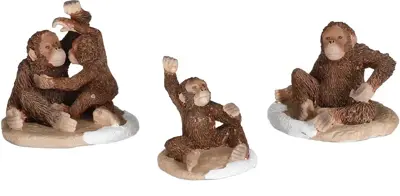 Luville General Orangutan family 3 stuks - afbeelding 1