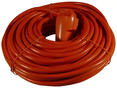 Verlengkabel rood/oranje 20 meter